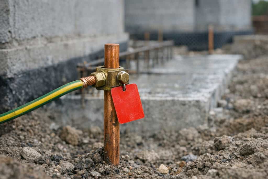Aarding van woning die niet in orde is bij elektrische keuring