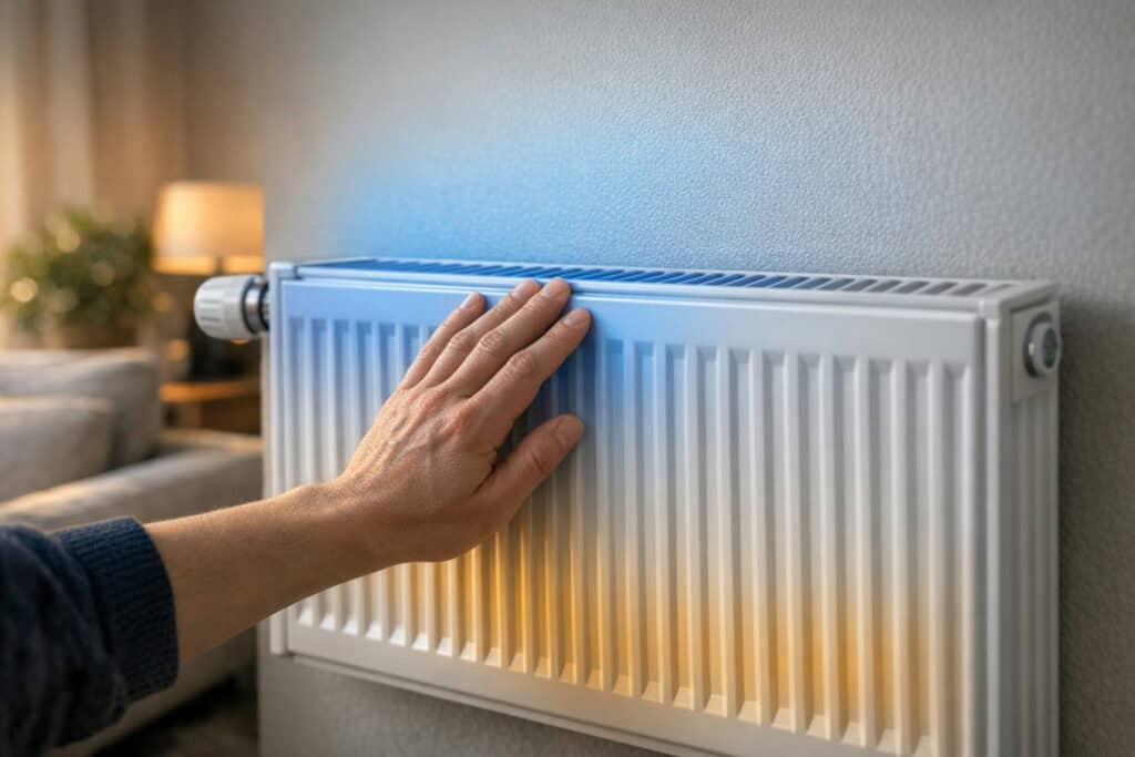 Radiator die niet warm wordt ondanks ingeschakelde verwarming