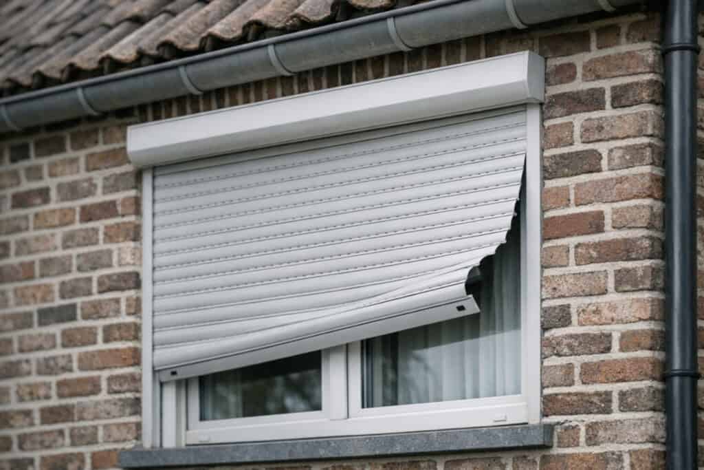 Rolluik dat halverwege is blijven steken en niet meer beweegt