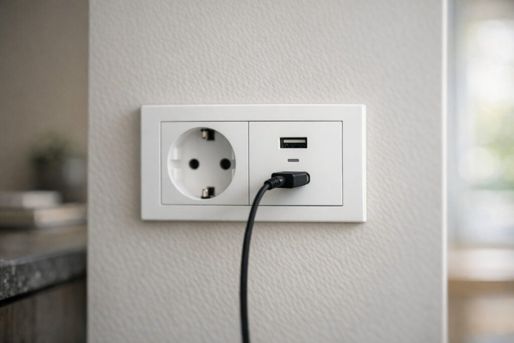 USB-stopcontact dat geen stroom meer levert aan aangesloten apparaat