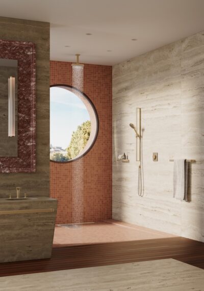 Modern badkamer met luxe AXOR ShowerSphere douche