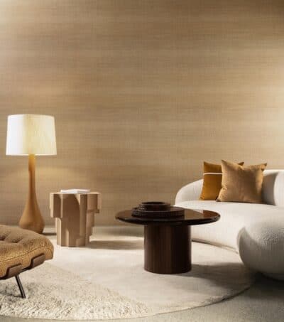 Behang Ombré Rise in moderne woonkamer